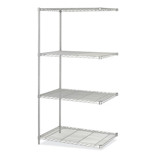 Safco® Add-on Unit, 4 Shelvs/2 Post, 36" x 24" x 72", Gray (SAF5289GR) (SAF5289GR)