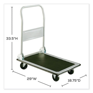Safco® Tuff Truck Platform Truck, 400 lb Capacity, 29 x 18.75, Gray (SAF4072)