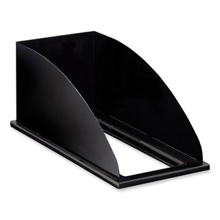 Safco® Mixx Recycling Center Lid, Topper Style, 9.87w x 19.87d x 0.62h, Black (SAF9449BL)