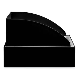 Safco® Mixx Recycling Center Lid, Topper Style, 9.87w x 19.87d x 0.62h, Black (SAF9449BL)