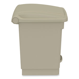 Safco® Plastic Step-On Receptacle, 20 gal, Metal, Tan, Ships in 1-3 Business Days (SAF9924TN)