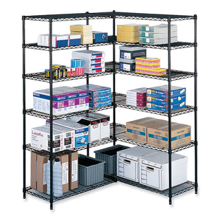 Safco® Industrial Wire Shelves, 36" x 24", Black (SAF5290BL)