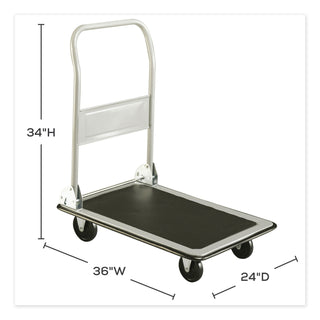 Safco® Tuff Truck Platform Truck, 500 lb Capacity, 36 x 24, Gray (SAF4063)