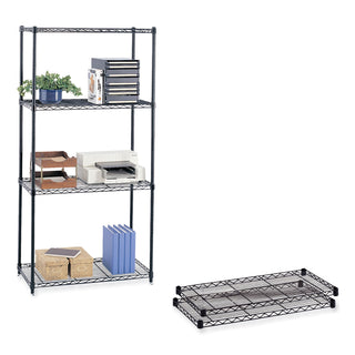 Safco® Commercial Wire Shelves, 36" x 18", Black (SAF5243BL)