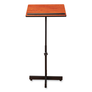 Oklahoma Sound® Portable Presentation Lectern Stand, 20 x 18.25 x 44, Cherry (NPS70CH)