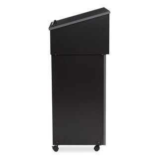 Oklahoma Sound® Tabletop Lectern and AV Cart/Lectern Base, 23.75 x 19.87 x 47.5, Black (NPS22112BK)