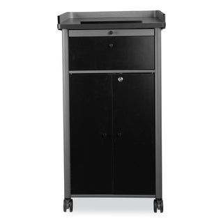 Oklahoma Sound® Greystone Lectern, 23.5 x 19.25 x 45.5, Charcoal Gray (NPSGSL)
