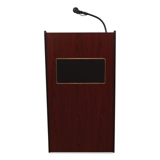 Oklahoma Sound® Aristocrat Sound Lectern, 25 x 20 x 46, Mahogany (NPS6010MY)