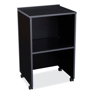 Oklahoma Sound® AV Cart/Lectern Base, 21.12 x 17.5 x 33.75, Black (NPS112BK)