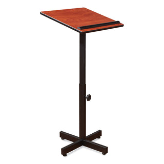 Oklahoma Sound® Portable Presentation Lectern Stand, 20 x 18.25 x 44, Cherry (NPS70CH)