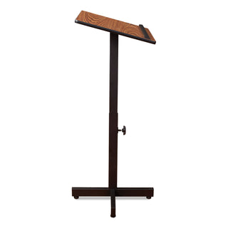 Oklahoma Sound® Portable Presentation Lectern Stand, 20 x 18.25 x 44, Medium Oak (NPS70MO)