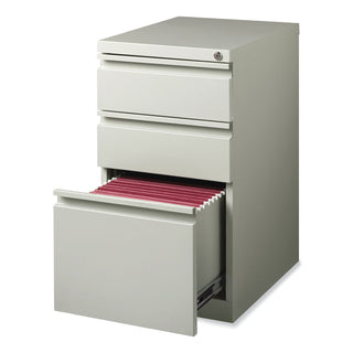Hirsh Industries® Full-Width Pull 20 Deep Mobile Pedestal File, Box/Box/File, Letter, Lt Gray, 15 x 19.88 x 27.75 (HID18576)