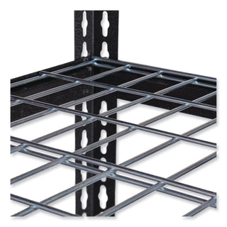 Hirsh Industries® Iron Horse 2300 Wire Deck Shelving, Four-Shelf, 36w x 18d x 60h, Black (HID22129)