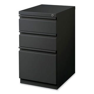 Hirsh Industries® Full-Width Pull 20 Deep Mobile Pedestal File, Box/Box/File, Letter, Charcoal, 15 x 19.88 x 27.75 (HID19322)