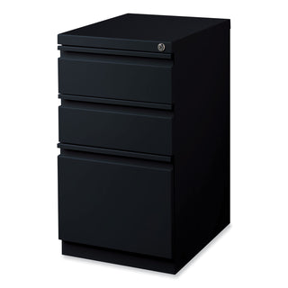 Hirsh Industries® Full-Width Pull 20 Deep Mobile Pedestal File, Box/Box/File, Letter, Black, 15 x 19.88 x 27.75 (HID18575)