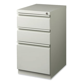 Hirsh Industries® Full-Width Pull 20 Deep Mobile Pedestal File, Box/Box/File, Letter, Lt Gray, 15 x 19.88 x 27.75 (HID18576)