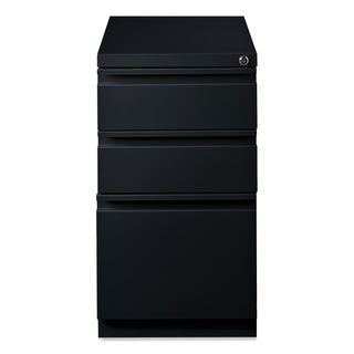 Hirsh Industries® Full-Width Pull 20 Deep Mobile Pedestal File, Box/Box/File, Letter, Black, 15 x 19.88 x 27.75 (HID18575)