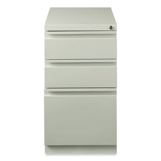 Hirsh Industries® Full-Width Pull 20 Deep Mobile Pedestal File, Box/Box/File, Letter, Lt Gray, 15 x 19.88 x 27.75 (HID18576)