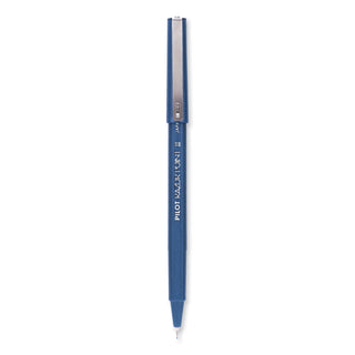Pilot® Razor Point II Stick Porous Point Marker Pen, 0.2mm, Blue Ink/Barrel, Dozen (PIL11003)