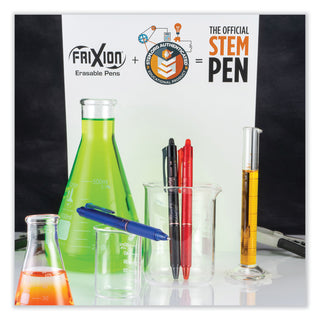 Pilot® FriXion Clicker Erasable Retractable Gel Pen, 1 mm, Blue Ink/Barrel, Dozen (PIL11387)