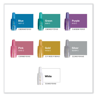Pilot® G2 Metallics Retractable Gel Pen, Fine 0.7mm, Assorted Ink/Barrel, 8/Pack (PIL34405)