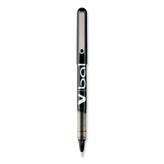 Pilot® VBall Liquid Ink Stick Roller Ball Pen, 0.5mm, Black Ink/Barrel, Dozen (PIL35200)