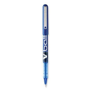 Pilot® VBall Liquid Ink Stick Roller Ball Pen, 0.5mm, Blue Ink/Barrel, Dozen (PIL35201)