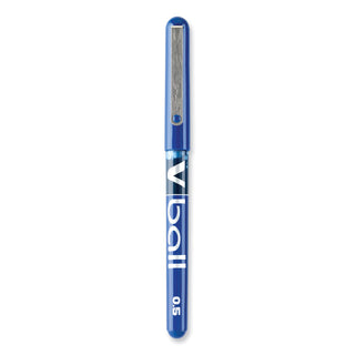 Pilot® VBall Liquid Ink Stick Roller Ball Pen, 0.5mm, Blue Ink/Barrel, Dozen (PIL35201)