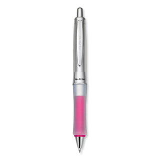 Pilot® Dr. Grip Center of Gravity Retractable Ballpoint Pen, 1mm, Black Ink, Silver/Pink Barrel (PIL36182)