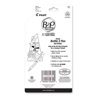 Pilot® B2P Bottle-2-Pen Recycled Retractable Gel Pen, 0.7mm, Assorted Ink/Barrel, 5/Pack (PIL36621)