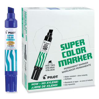 Pilot® Jumbo Refillable Permanent Marker, Broad Chisel Tip, Blue (PIL45200)
