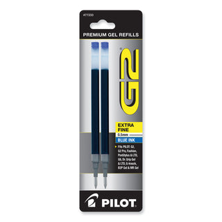 Pilot® Refill for Pilot Gel Pens, Extra-Fine Point, Blue Ink, 2/Pack (PIL77233)