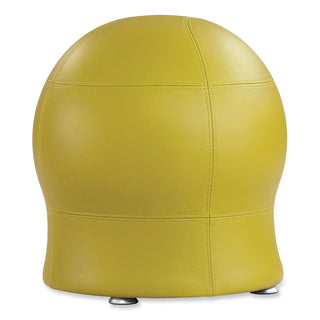 Safco® Zenergy Ball Chair, Backless, Supports Up to 250 lb, Green Vinyl Seat, Silver Base (SAF4751GV)