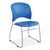 Safco® Reve GuestBistro Chair with Sled Base, Supports Up to 250 lb, 18" Seat Height, Blue Seat/Back, Silver Base, 2/Carton (SAF6804BU)