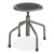 Safco® Diesel Backless Industrial Stool, Low Base, Black Leather Seat (SAF6669)
