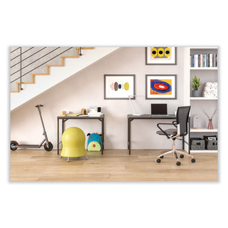 Safco® Zenergy Ball Chair, Backless, Supports Up to 250 lb, Green Vinyl Seat, Silver Base (SAF4751GV)