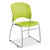 Safco® Reve GuestBistro Chair with Sled Base, Supports Up to 250 lb, 18" Seat Height, Green Seat/Back, Silver Base, 2/Carton (SAF6804GN)