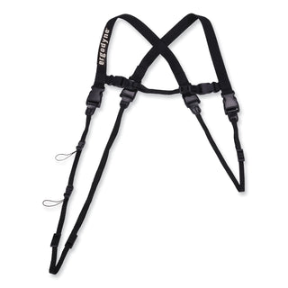 ergodyne® Squids 3132 Barcode Scanner Lanyard Harness, Small: 13" Arm Strap, 32" Long Lanyard Strap, Black (EGO19163)