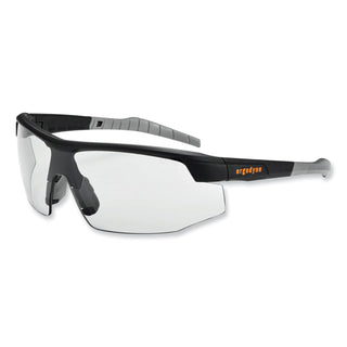 ergodyne® Skullerz Skoll Safety Glasses, Matte Black Nylon Impact Frame, Indoor/Outdoor Polycarbonate Lens (EGO59080)