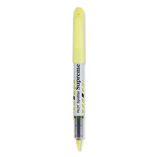 Pilot® Spotliter Supreme Highlighter, Chisel Tip, Fluorescent Yellow, Dozen (PIL16008)