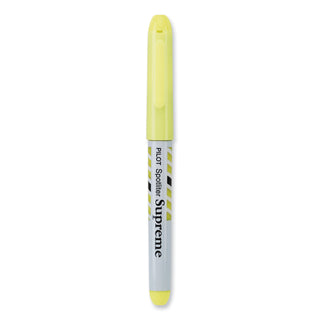 Pilot® Spotliter Supreme Highlighter, Chisel Tip, Fluorescent Yellow, Dozen (PIL16008)