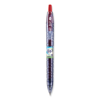 Pilot® B2P Bottle-2-Pen Recycled Retractable Gel Pen, 0.7mm, Red Ink, Translucent Blue Barrel (PIL31602)