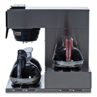 BUNN® 12-Cup Pourover Commercial Coffee Brewer with 3 Lower Warmers, Stainless (BUN133000003)