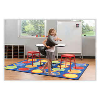 Safco® Steel GuestBistro Stool, Backless, Supports Up to 250 lb, 18" Seat Height, Red Seat, Red Base (SAF6604RD)