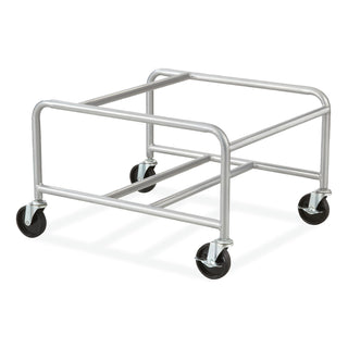 Safco® Sled Base Stack Chair Cart, Metal, 500 lb Capacity, 23.5" x 27.5" x 17", Silver, Ships in 1-3 Business Days (SAF4190SL)