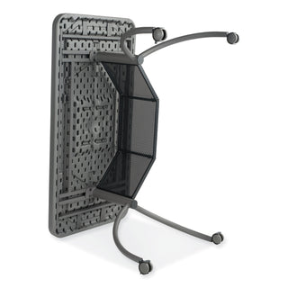 Oklahoma Sound® Teacher's WorkPod Desk, 48" x 24" x 30", Charcoal Slate (NPSTWPD)