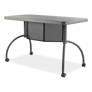Oklahoma Sound® Teacher's WorkPod Desk, 48" x 24" x 30", Charcoal Slate (NPSTWPD)