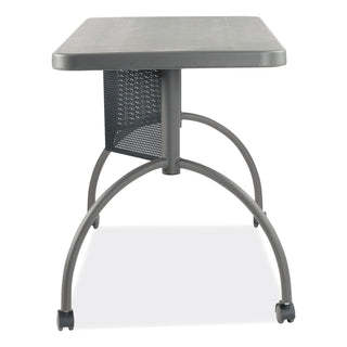 Oklahoma Sound® Teacher's WorkPod Desk, 48" x 24" x 30", Charcoal Slate (NPSTWPD)