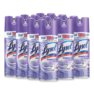 LYSOL® Brand Disinfectant Spray, Early Morning Breeze, 12.5oz Aerosol, 12/Carton (REC80833)