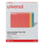 Universal® Deluxe Heavyweight File Folders, 1/3-Cut Tabs: Assorted, Letter Size, 0.75" Expansion, Assorted Colors, 50/Box (UNV16466)